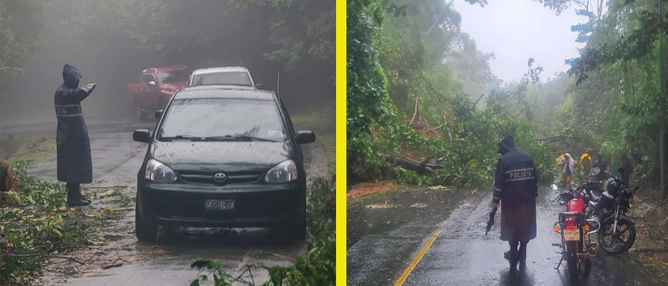 Habilitan circulación en un carril tras derrumbe en la carretera Panorámica