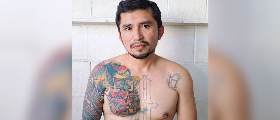 Capturan a pandillero que pensó que alterando sus tatuajes escaparía del Régimen de Excepción