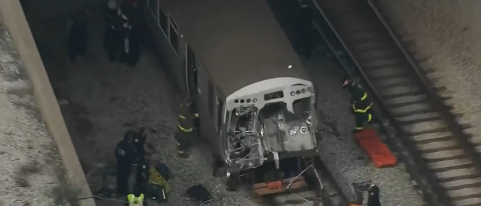 38 personas heridas es el saldo de brutal choque entre tren y removedora de nieve en Estados Unidos