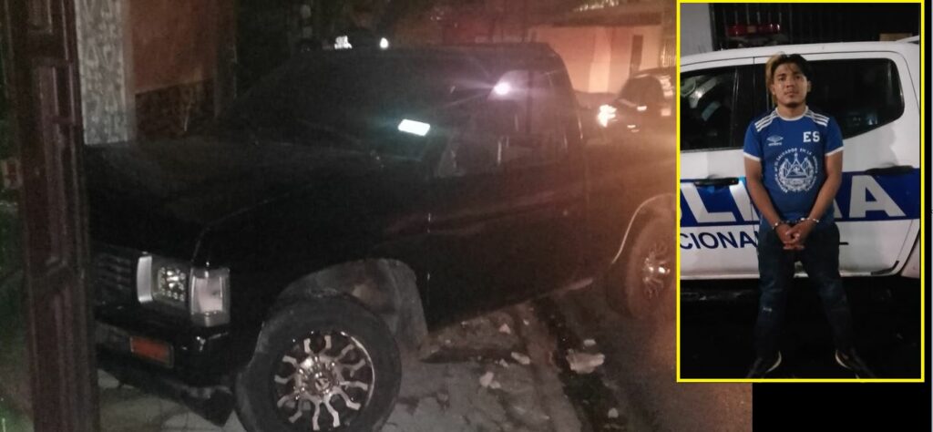 Joven conductor resulta positivo en prueba de alcotest, tras chocar con el portón de una casa en San Salvador