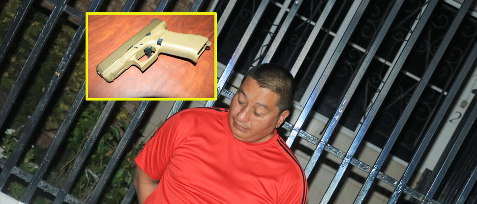 Capturan a hombre borracho que portaba un arma de fuego