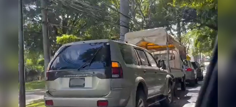 Reportan cuádruple accidente de tránsito frente a Casa Presidencial