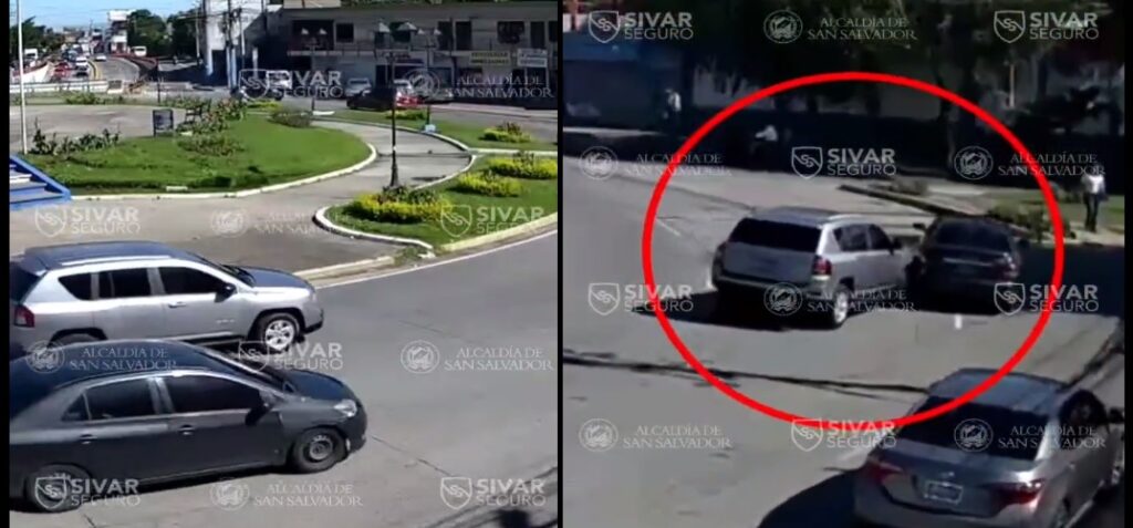 VIDEO: Cámaras registran choque en redondel del monumento a la Constitución