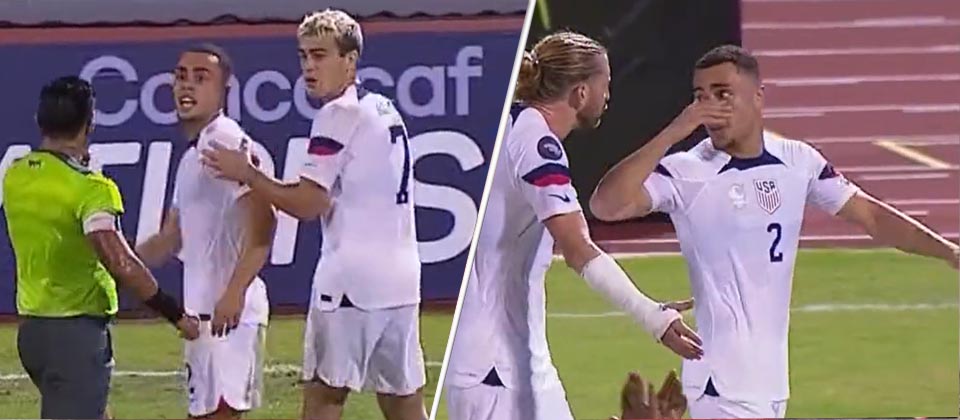 Jugador de EEUU se molesta porque lo expulsan y se pelea hasta con sus compañeros