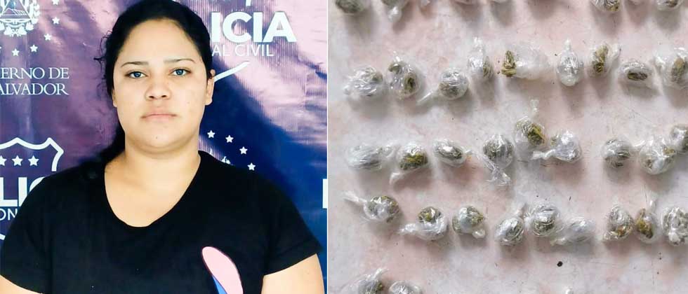 Sorprenden a joven con marihuana lista para venderla en Sonsonate