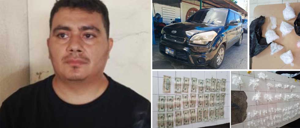 Policía intercepta y captura a sujeto que transportaba 240 porciones de crack