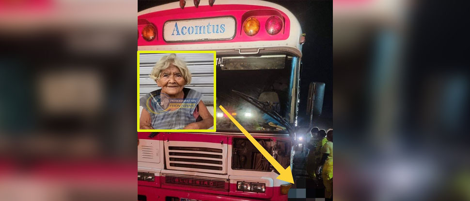 Ella era la abuelita que falleció atropellada por un bus en Ahuachapán  