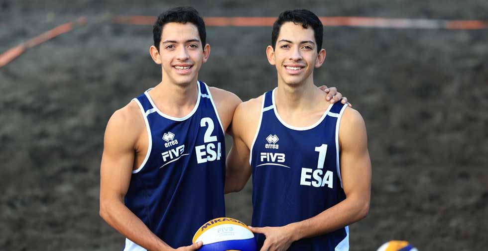 Hermanos Guardado ganan cupo para competir en el Tour Norceca de voleibol playa