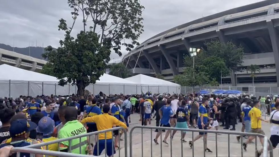 Disturbios en los alrededores de Maracaná previo a la final de Libertadores