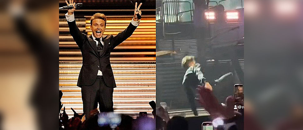 VIDEO: Luis Miguel sufre aparatosa caída en pleno concierto