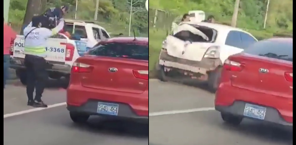 Reportan triple accidente en carretera a Comalapa