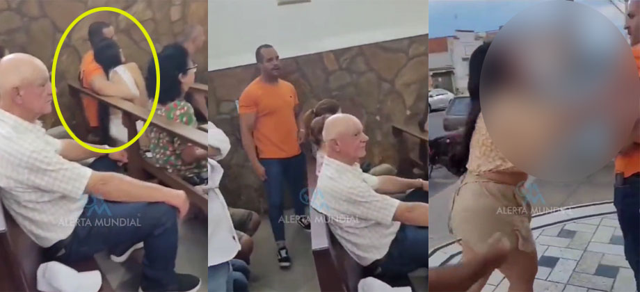 Mujer encuentra a su esposo en misa con su amante en Brasil