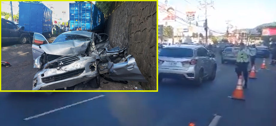 VMT agiliza tráfico vehicular en Bulevar los Próceres tras fuerte accidente
