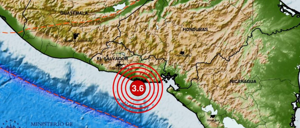 Sismo sacude parte de El Salvador, la madrugada de este viernes