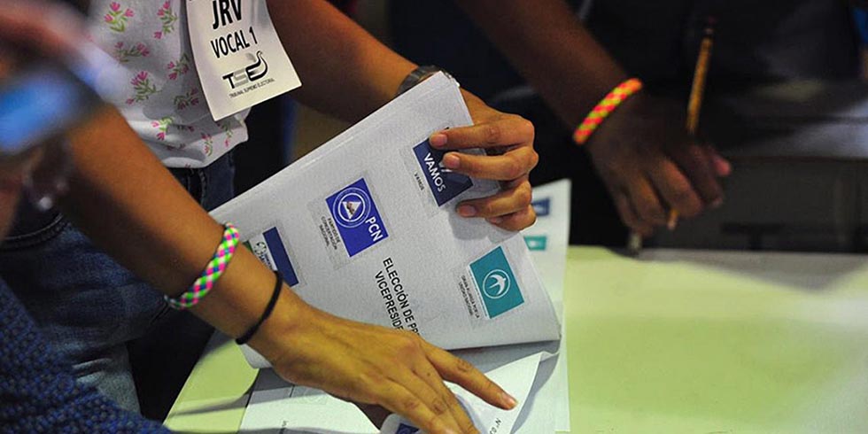 El 22 de noviembre el TSE sorteará la posición de las banderas en las papeletas de votación