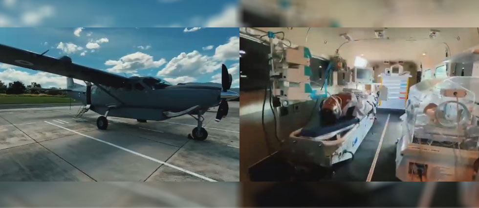 Embajador de EUA entrega moderno avión a la Fuerza Aérea que puede ser utilizado como ambulancia