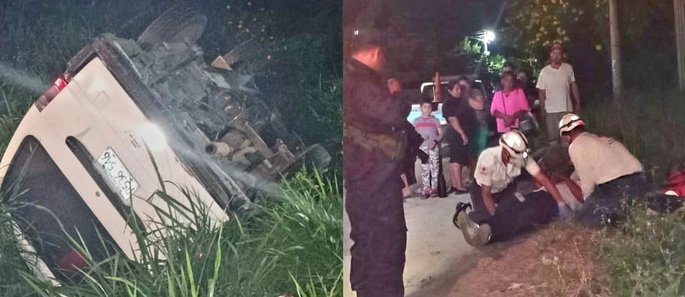 Conductor resulta lesionado tras accidente en Santa Ana