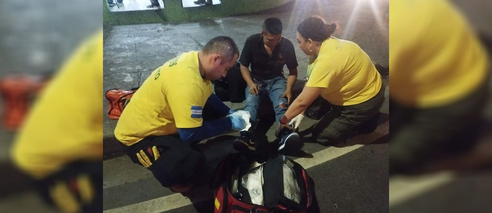 Joven acaba lesionado tras accidente en la Juan Pablo II