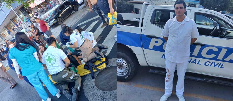Arrestan al sujeto que arrolló a tres doctores frente al Hospital Bloom