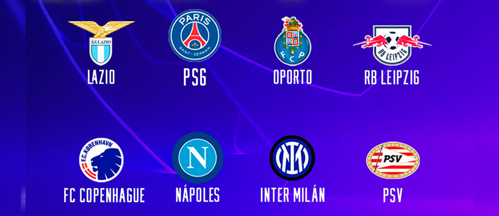 Estos son los posibles rivales de Barcelona y Madrid en octavos de Champions