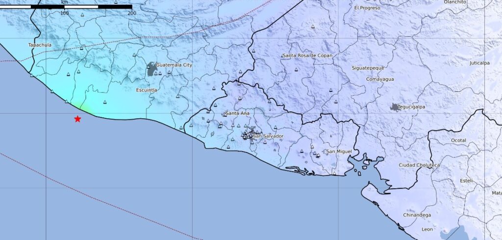 Fuerte sismo en Guatemala es sensible en territorio salvadoreño