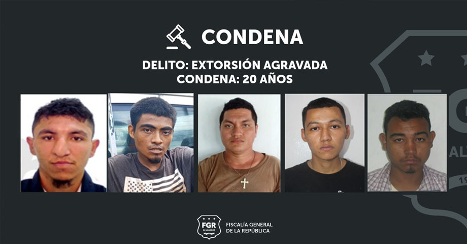 Pandilleros pasarán décadas en la cárcel tras comprobarse que extorsionaban a una familia