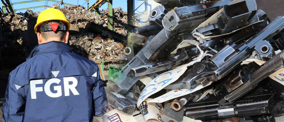Fiscalía coordina destrucción de armas decomisadas a criminales en distintos procedimientos