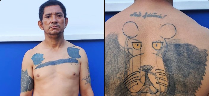 Así intentó tapar sus tatuajes este miembro de la Mara Salvatrucha