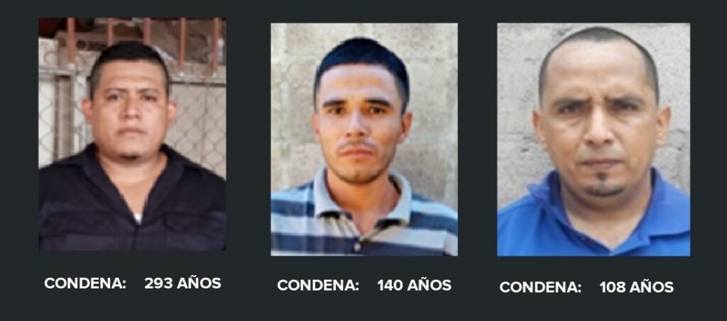 Miembros de la MS son condenados a penas de hasta 293 años de prisión