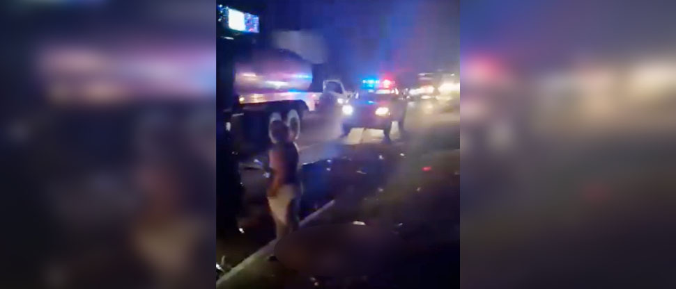 Conductor huye tras atropellar a dos motociclistas en La Libertad