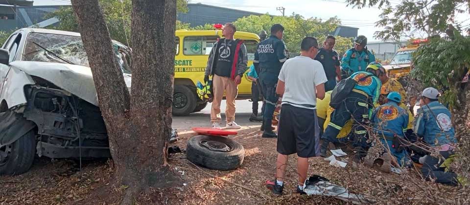 Conductor choca contra un árbol y deja dos personas lesionadas – El Blog