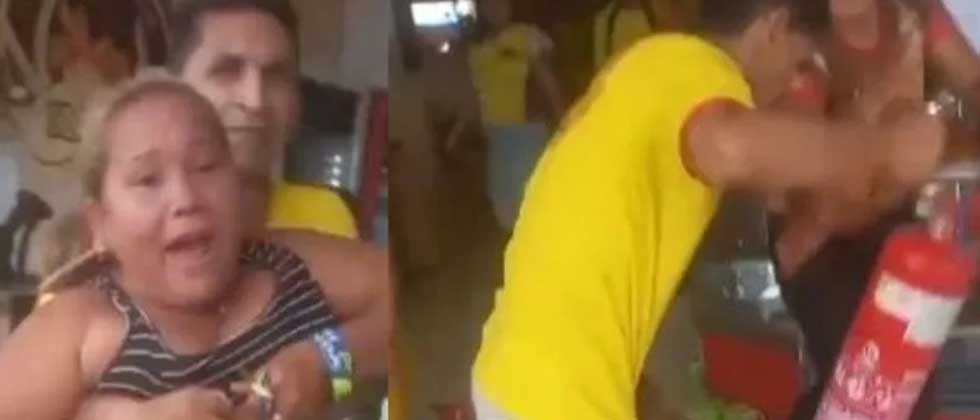 Mujer destroza local de vendedora que le dijo «mi amor» a su pareja