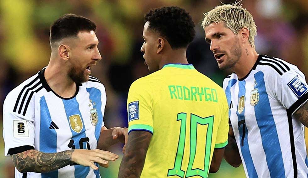 Rodrygo sobre su choque con Messi: “No puedo hablar, el Real Madrid no me deja”