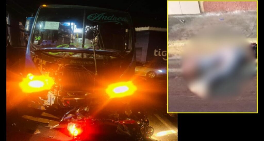 Jovencita pierde la vida tras chocar con un microbús en San Miguel