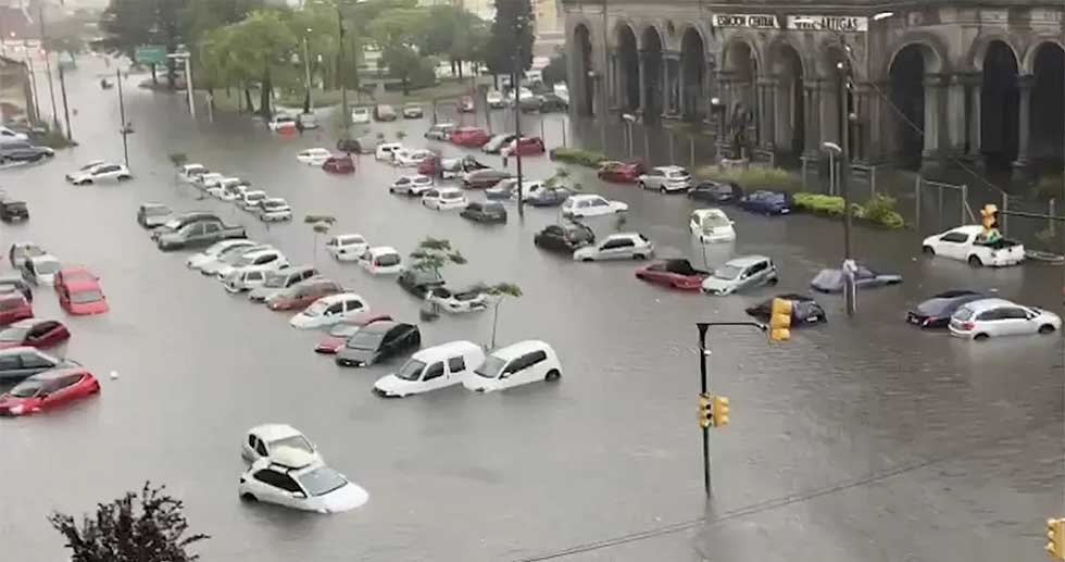 Montevideo, Uruguay, es afectado por las inundaciones