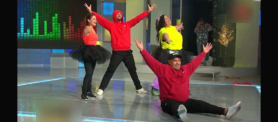 Roberto Bundio saca sus pasos prohibidos en popular programa de baile