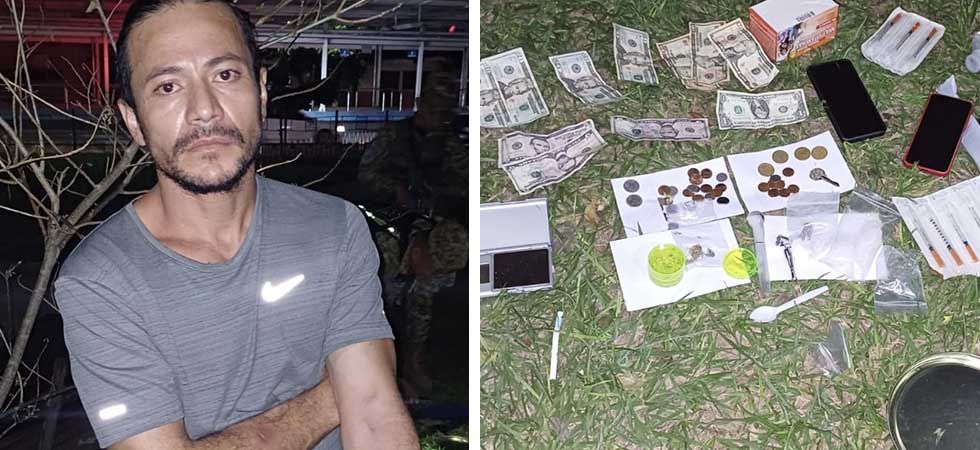 Detienen a distribuidor de droga en el Parque Centenario de San Salvador