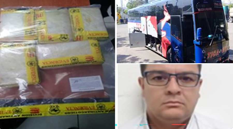 Autobús de Tica Bus que era usado para transportar droga pasa a nombre del Estado