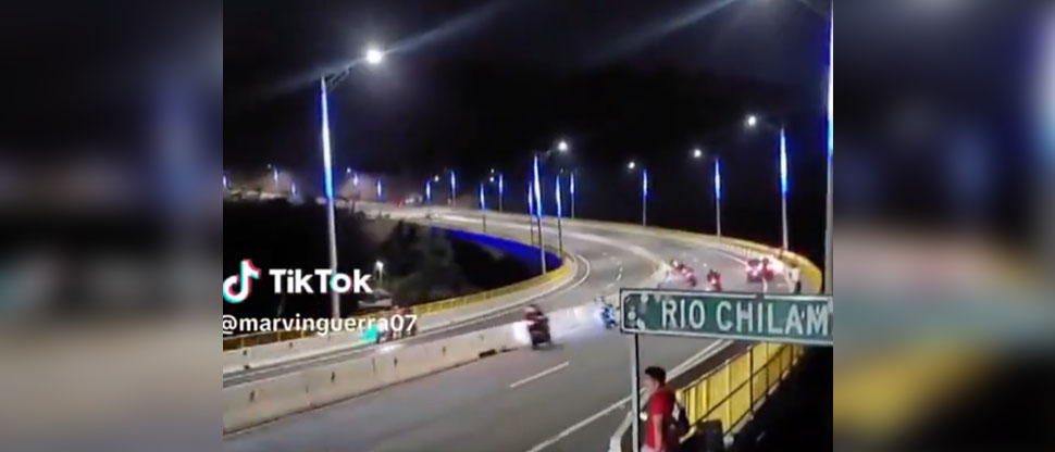 Denuncian a sujetos que hacen carreras de motos ilegales en La Libertad