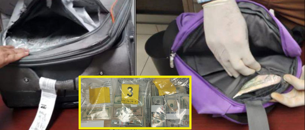 Decretan cárcel a extranjera tras ser capturada con $169 mil escondidos en maletas de viaje