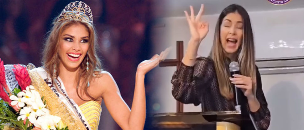 Ex Miss Universo se entrega a Cristo y hoy predica el evangelio