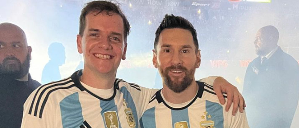 Jero Freixas se emociona porque comerá pupusas con Messi cuando llegue a El Salvador