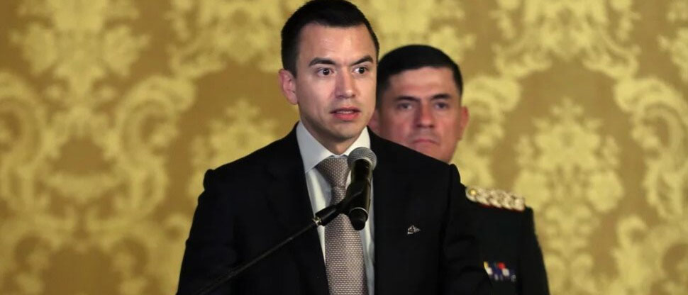 Presidente de Ecuador decreta toque de queda en 21 municipios ante la descontrolada inseguridad