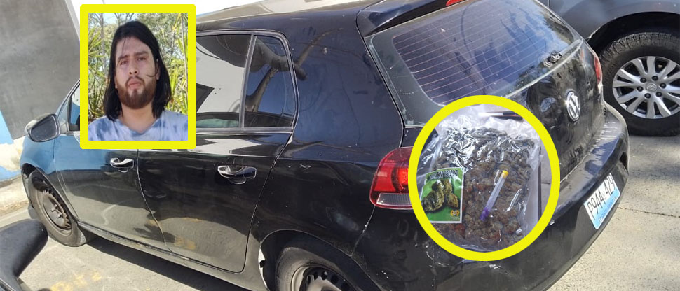 Presentan requerimiento contra joven capturado transportando sustancias alucinógenas