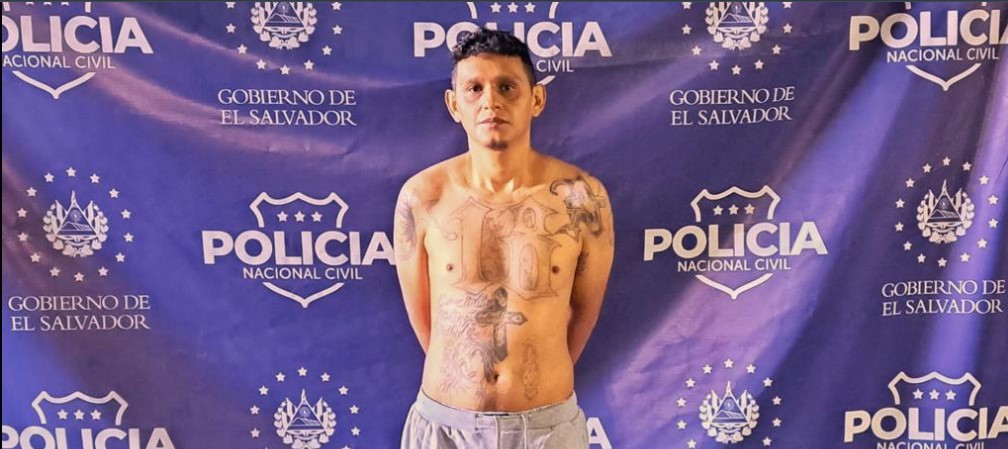 Capturan a peligroso pandillero que operaba en Santa Tecla