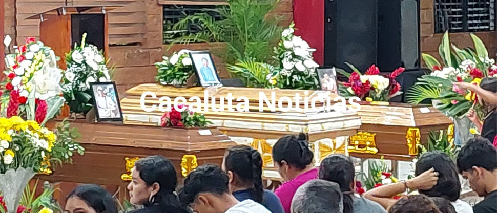 Velan los restos de hombre y sus dos hijos que fallecieron ahogados en poza de San Julián