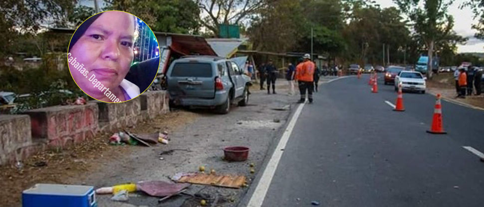 Ella era Evelyn, mujer que falleció arrollada en carretera Panamericana, San Vicente