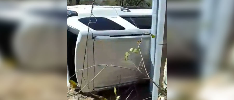 Conductor pierde el control y vuelca en carretera a Morazán