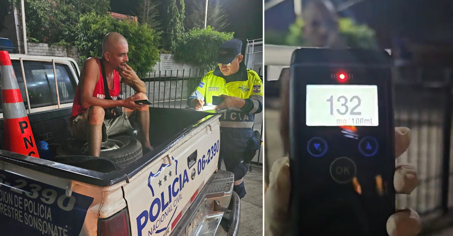Cae en cerco antidoping, sujeto que manejaba bajo los efectos del alcohol