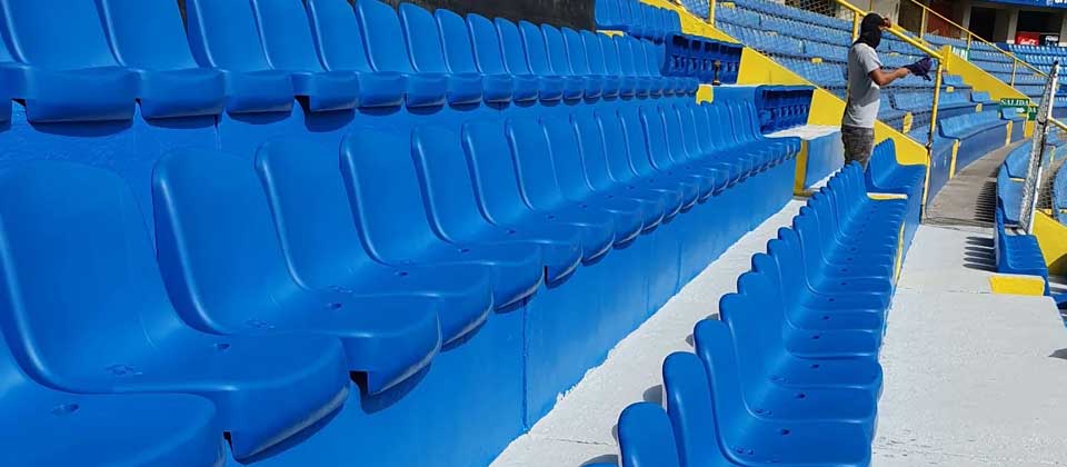 Continúan las remodelaciones en el estadio Cuscatlán